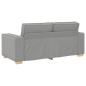 Preview: 2-Sitzer Sofa Wolkengrau 140 cm Stoff