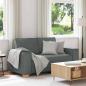 Preview: ARDEBO.de - 2-Sitzer Sofa Dunkelgrau 120 cm Stoff