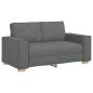 Preview: 2-Sitzer Sofa Dunkelgrau 120 cm Stoff