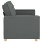 Preview: 2-Sitzer Sofa Dunkelgrau 120 cm Stoff