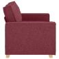 Preview: 2-Sitzer Sofa Weinrot 120 cm Stoff