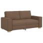 Preview: 2-Sitzer Sofa Braun 140 cm Stoff