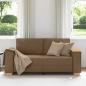 Preview: 2-Sitzer Sofa Braun 140 cm Stoff