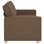 Preview: 2-Sitzer Sofa Braun 140 cm Stoff