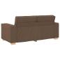 Preview: 2-Sitzer Sofa Braun 140 cm Stoff