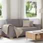 Preview: ARDEBO.de - 2-Sitzer Sofa Taupe 140 cm Stoff