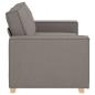 Preview: 2-Sitzer Sofa Taupe 140 cm Stoff