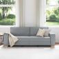 Preview: 3-Sitzer-Sofa Hellgrau 180 cm Stoff
