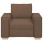 Preview: Sofa Stuhl Braun 100x78x84 cm Stoff