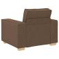 Preview: Sofa Stuhl Braun 100x78x84 cm Stoff