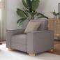 Preview: ARDEBO.de - Sofa Stuhl Taupe 60 cm Stoff