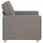 Preview: Sofa Stuhl Taupe 60 cm Stoff