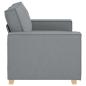 Preview: 2-Sitzer Sofa Hellgrau 120 cm Stoff