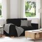 Preview: ARDEBO.de - 2-Sitzer Sofa Schwarz 120 cm Stoff