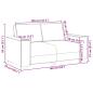 Preview: 2-Sitzer Sofa Leinen 120 cm