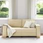 Preview: 2-Sitzer Sofa Creme 140 cm Stoff
