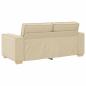 Preview: 2-Sitzer Sofa Creme 140 cm Stoff