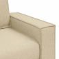 Preview: 2-Sitzer Sofa Creme 140 cm Stoff