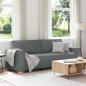 Preview: ARDEBO.de - 3-Sitzer-Sofa Dunkelgrau 180 cm Stoff
