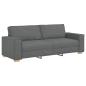 Preview: 3-Sitzer-Sofa Dunkelgrau 180 cm Stoff
