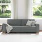 Preview: 3-Sitzer-Sofa Dunkelgrau 180 cm Stoff