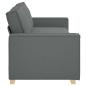Preview: 3-Sitzer-Sofa Dunkelgrau 180 cm Stoff
