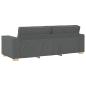Preview: 3-Sitzer-Sofa Dunkelgrau 180 cm Stoff