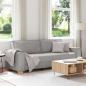 Preview: ARDEBO.de - 3-Sitzer-Sofa Wolkengrau 180 cm Stoff