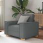 Preview: ARDEBO.de - Sofa Stuhl Dunkelgrau 60 cm Stoff