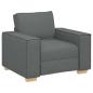 Preview: Sofa Stuhl Dunkelgrau 60 cm Stoff
