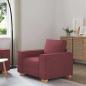 Preview: ARDEBO.de - Sofa Stuhl Weinrot 60 cm Stoff