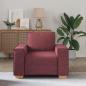 Preview: Sofa Stuhl Weinrot 60 cm Stoff