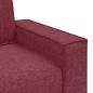 Preview: Sofa Stuhl Weinrot 60 cm Stoff
