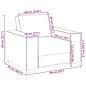 Preview: Sofa Stuhl Weinrot 60 cm Stoff