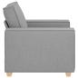 Preview: Sofa Stuhl Wolkengrau 60 cm Stoff