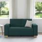 Preview: 2-Sitzer Sofa Dunkelgrün 120 cm Stoff