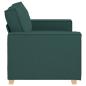 Preview: 2-Sitzer Sofa Dunkelgrün 120 cm Stoff