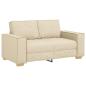 Preview: 2-Sitzer Sofa Creme 120 cm Stoff