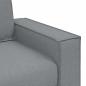 Preview: 2-Sitzer Sofa Hellgrau 140 cm Stoff