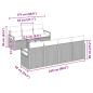 Preview: 8-teiliges Garten Sofa Set mit Kissen Braun Poly Rattan