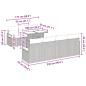 Preview: 8-teiliges Garten Sofa Set mit Kissen Braun Poly Rattan