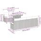 Preview: 8-teiliges Garten-Sofa Set mit Kissen Beige Poly Rattan Akazie