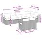 Preview: 8-teiliges Garten-Sofa-Set mit Kissen Braunes Poly-Rattan