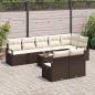 Preview: 8-teiliges Garten Sofa Set mit Kissen Grau Poly Rattan