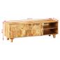 Preview: TV-Schrank Massivholz Mango 118x35x40 cm