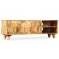 Preview: TV-Schrank Massivholz Mango 118x35x40 cm