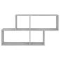 Preview: Wandregal Betongrau 100x18x53 cm Holzwerkstoff