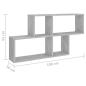 Preview: Wandregal Betongrau 100x18x53 cm Holzwerkstoff
