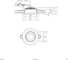 Preview: EVN PC20-Serie LED Deckeneinbau, rund, schwenkbar, IP20, 350mA, 8,4W, 3000K, 1010lm, chrom matt (PC20091502)