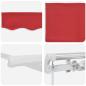 Preview: Manuelle einziehbare Markise Rot 450x350 cm